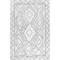 Nuloom Mila Machine Washable Diamond Trellis Area Rug 4ft x 6ft BIRV13A-406 - alternate 2